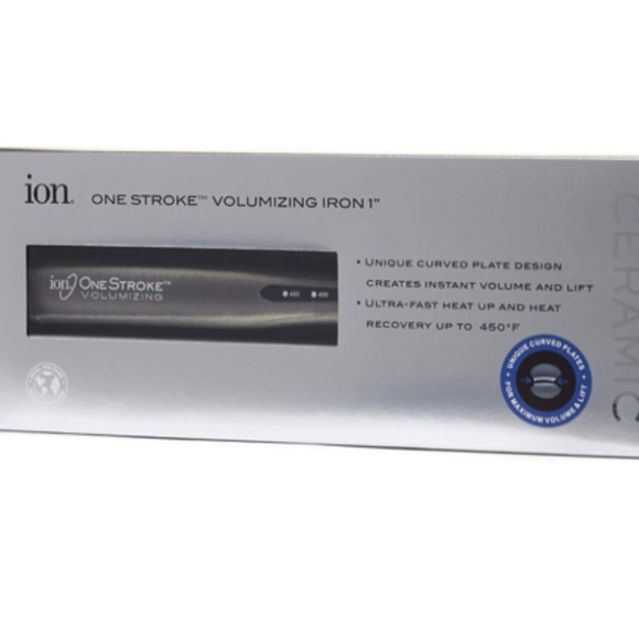 Ion Hair Ion One Stroke Volumizing Flat Iron Inch Brand New In Box